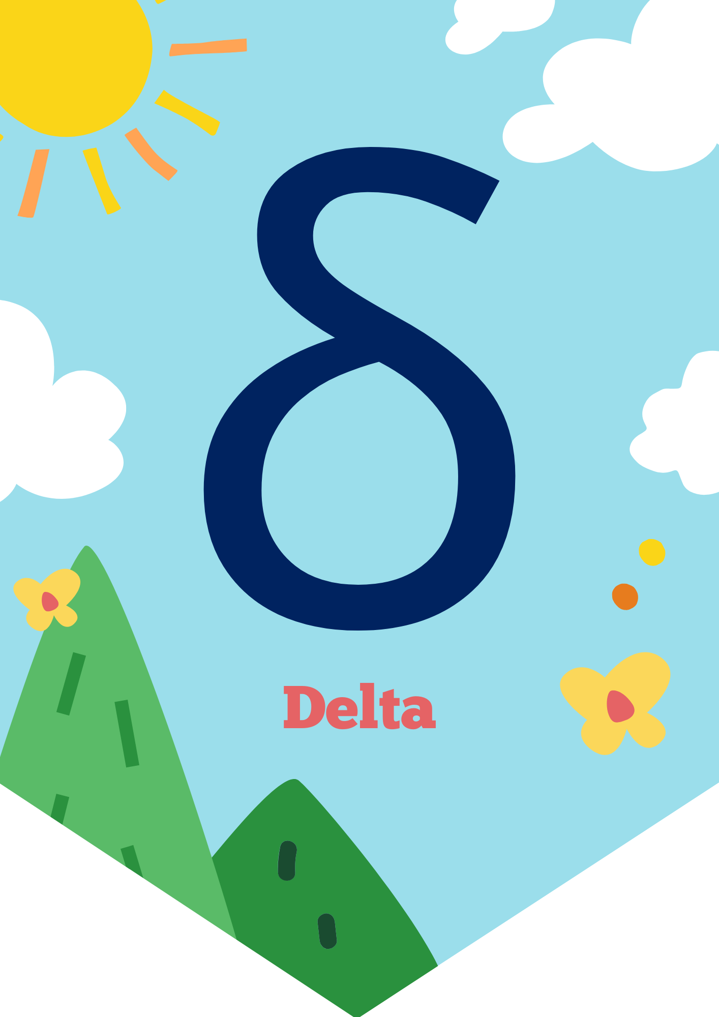 Delta: A River's Shape in Greek Alphabet
