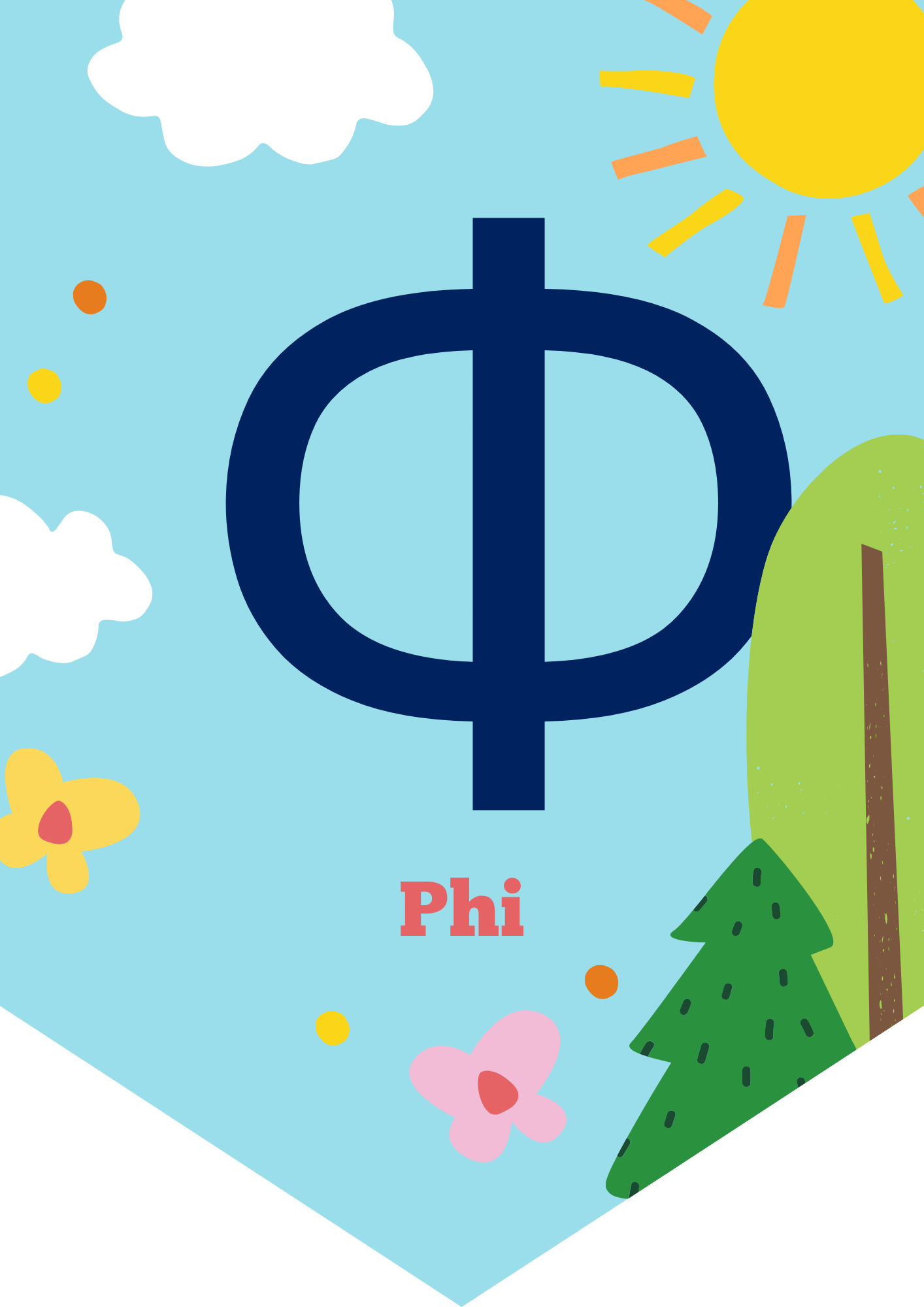 Phi: A Circle with a Line in Greek